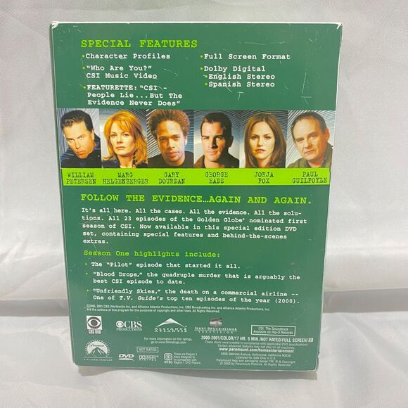 CSI Crime Scene Investigation The Complete First Season DVD 6 Disk Set - Picture 5 of 16